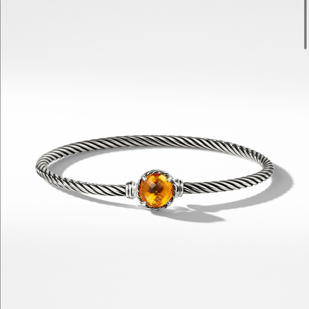 David Yurman Petite Chatelaine Bracelet with Citrine